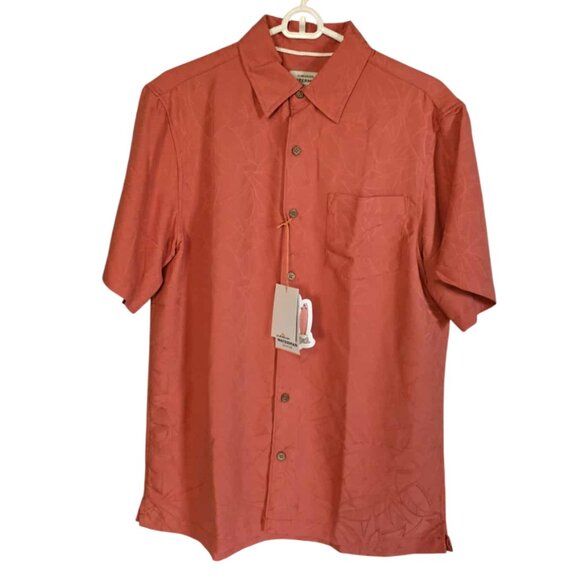 NWT Quiksilver Waterman Tropical Short Sleeve Button Down Shirt - Picture 1 of 6
